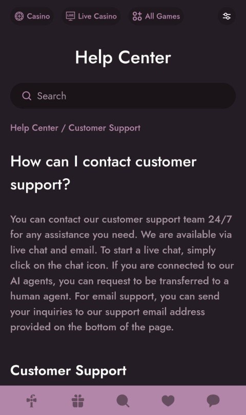 Access MrFortune app help center for 24/7 support